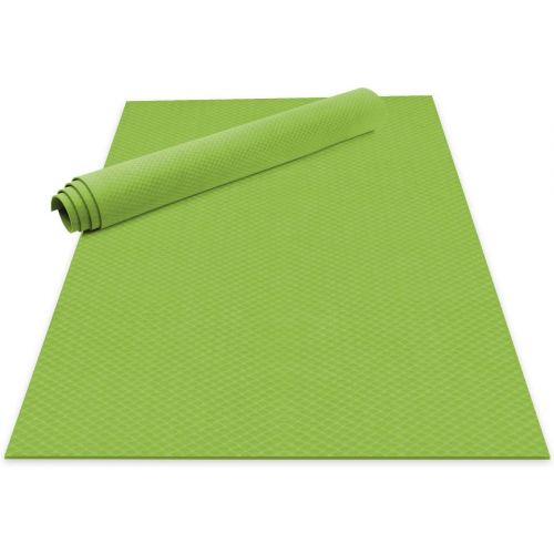  Odoland Large Yoga Mat for Pilates Stretching Home Gym Workout, Extra Thick Non Slip Eco Friendly Exercise Mat, Extra Wide Fitness Mat for Men and Women, Mutil-size x 1/4 Thick