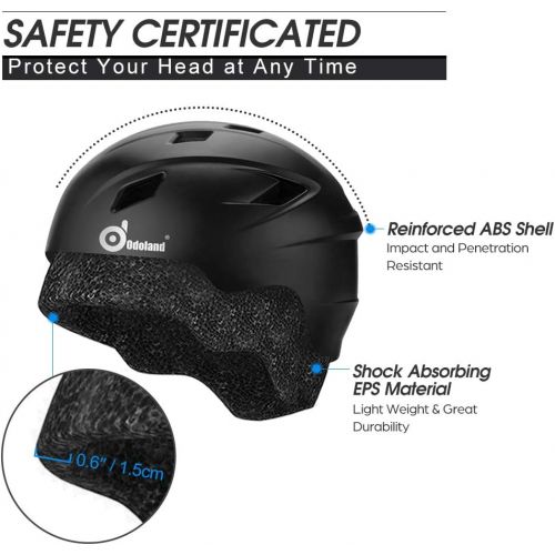  [아마존베스트]Odoland Snow Ski Helmet and Goggles Set, Sports Helmet and Protective Glasses - Shockproof/Windproof Protective Gear for Skiing, Snowboarding, Motorcycle Cycling, Snowmobile