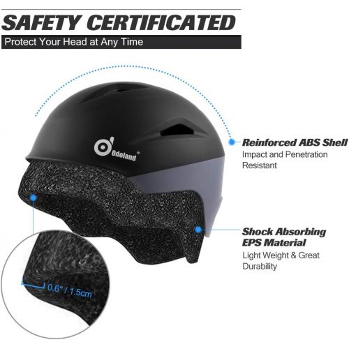  [아마존베스트]Odoland Ski Helmet, Snowboard Helmet with Ski Goggles, Shockproof, Windproof, Safety Snow Sports Helmet and Protective Glasses for Men Women and Youth