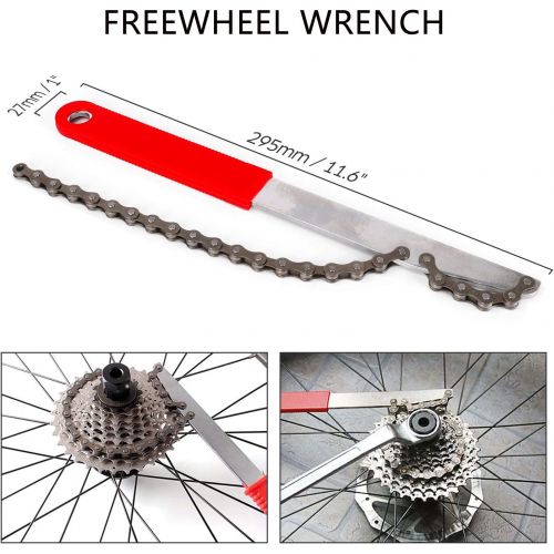  자전거 정비 공구 수리Odoland Bike Repair Tool Kit, Including Bike Crank Extractor with 16mm Spanner/Wrench, Bicycle Flywheel Chain Sprocket Remover Tool, Cassette Lock Ring Removal Tool