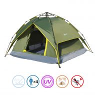 Odoland Outsunny 2-Person Instant Tent Shelter with Removable Rainfly