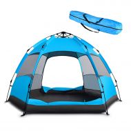 Odoland ZENITHIKE Dome Tent for 3-4Persons COLLAPOSBLE Double Layer Family Camping Dome Tent with Carry Bag for Camping.