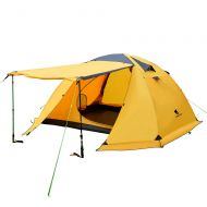 Odoland GEERTOP Portable 4 Person 4 Seasons Backpacking Tent Double Layer Waterproof Larger Family Camping Tent Lightweight for Camp Outdoor Sports Hiking Travel Beach - Easy to Set Up