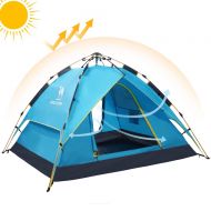 Odoland CAMELSPORTS Fourth-Generation Automatic Hydraulic Tent for 2-3 Person Outdoor Waterproof UV Protection 4 Season Camping Tent