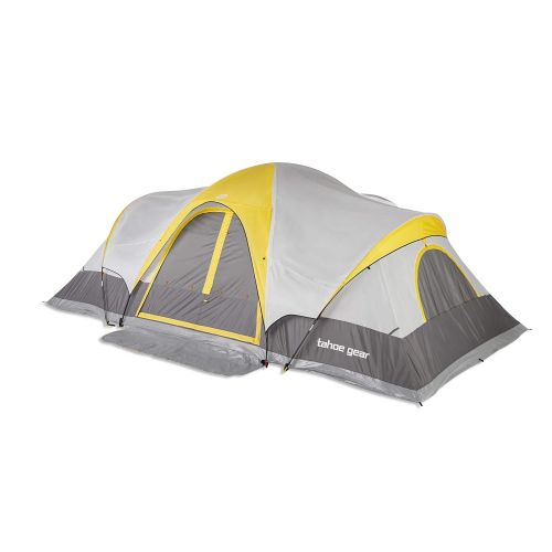  Odoland Tahoe Gear Manitoba 14-Person 20 x 17 Family Outdoor Camping Tent with Rainfly