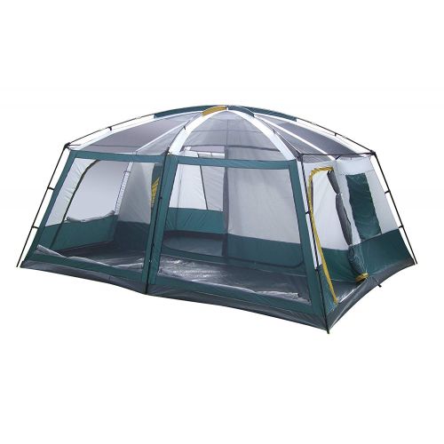  Odoland GigaTent 10 Person Family Tent - 3 Room Cabin Tent for Outdoors, Parties, Camping, Hiking, Backpacking - Waterproof, Durable Heavy Duty Material, Portable & Easy to Set Up - with C