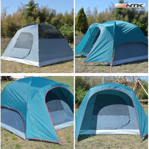 Odoland NTK Philly GT Outdoor Dome Family Camping Tent 100% Waterproof 2500mm, Easy Assembly, Durable Fabric Rainfly, Micro Mosquito Mesh (Available in 3,4,6 and 9 Persons)