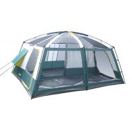 Odoland Gigatent 10 Person Family Tent - 3 Room Cabin Tent for Outdoors, Parties, Camping, Hiking, Backpacking - Waterproof Flame Resistant Heavy Duty material, Portable Easy To Set Up - W