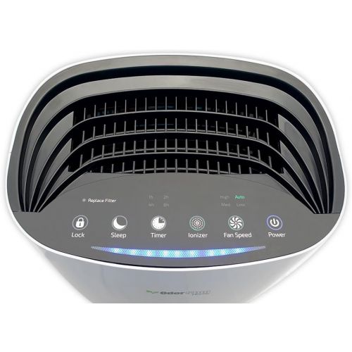  OdorStop HEPA Air Purifier with H13 HEPA Filter, Active Carbon, Multi-Speed, Sleep Mode and Timer (OSAP3600, Bright White)