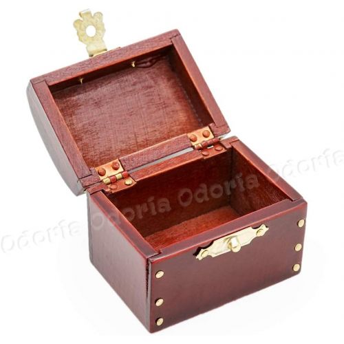  Odoria 1:12 Miniature Vintage Treasures Chest Storage Trunk Dollhouse Furniture Decoration Accessories