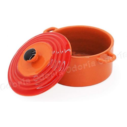  Odoria 1:12 Miniature Metal Cooking Pot Dollhouse Cookware Accessories