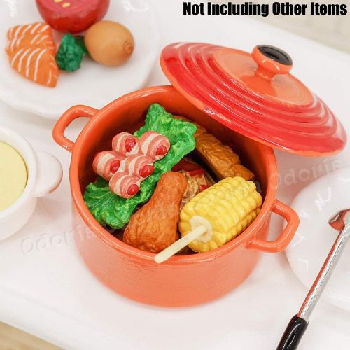  Odoria 1:12 Miniature Metal Cooking Pot Dollhouse Cookware Accessories