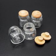Odoria 1:12 Miniature Glass Food Jars 4Pcs Dollhouse Decoration Accessories