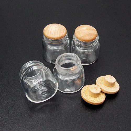  Odoria 1:12 Miniature Glass Food Jars 4Pcs Dollhouse Decoration Accessories