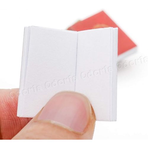  Odoria 1:12 Miniature Books Blank Notebook 4Pcs School Supplies Dollhouse Decoration Accessories