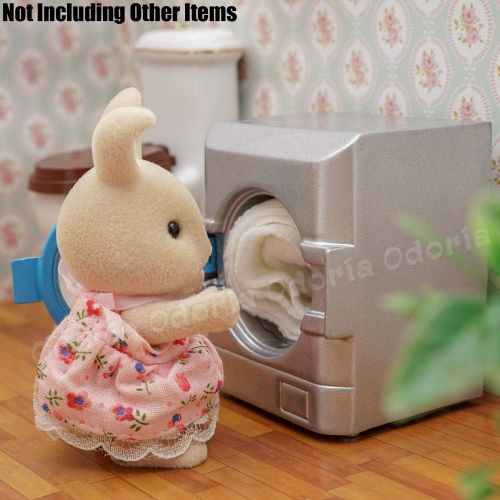  Odoria 1:12 Miniature Washing Machine Mini Washer Laundry Appliance Dollhouse Bathroom Furniture Accessories