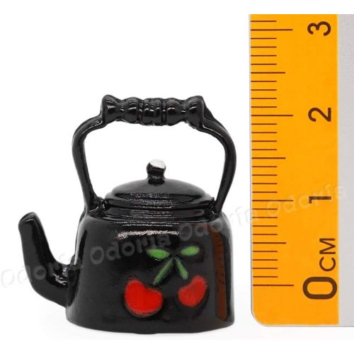  Odoria 1:12 Miniature Tea Kettle Dollhouse Kitchen Food Accessories