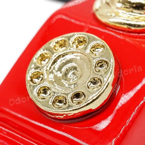  Odoria 1:12 Miniature Victorian Telephone Rotary Bedding Dollhouse Decoration Accessories, Red