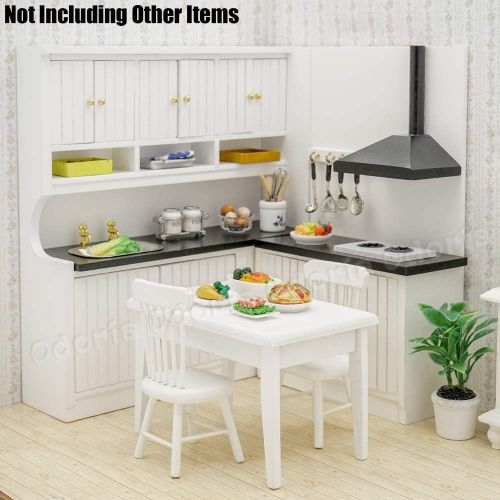  Odoria 1:12 Miniature Kitchen Cabinet Working Stove Dollhouse Furniture Accessories