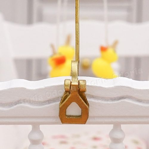  Odoria 1:12 Miniature Toy for Baby Crib Dollhouse Nursey Accessories