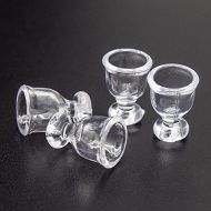 Odoria 1:12 Miniature Empty Wine Glasses 4Pcs Dollhouse Glassware Accessories, A