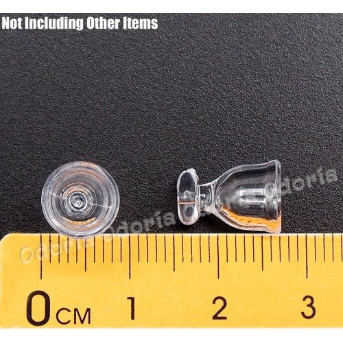  Odoria 1:12 Miniature Empty Wine Glasses 4Pcs Dollhouse Glassware Accessories, A