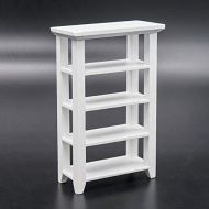 Odoria 1:12 Miniature Storage Shelf Display Bookshelf Dollhouse Kitchen Furniture Accessories