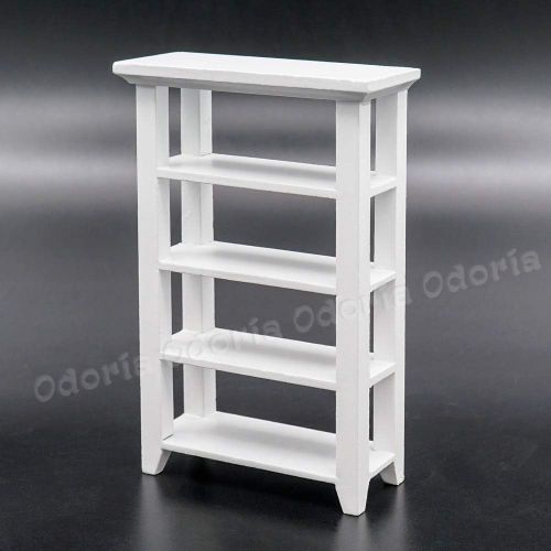  Odoria 1:12 Miniature Storage Shelf Display Bookshelf Dollhouse Kitchen Furniture Accessories