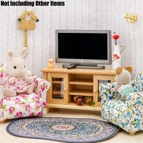  Odoria 1:12 Miniature TV Television with Remote Dollhouse Living Room Furniture Accessories