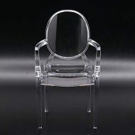 Odoria 1:6 Miniature Ghost Chair Dollhouse Furniture Accessories