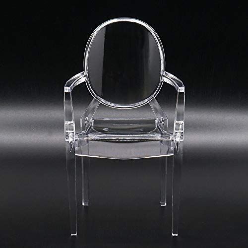  Odoria 1:6 Miniature Ghost Chair Dollhouse Furniture Accessories