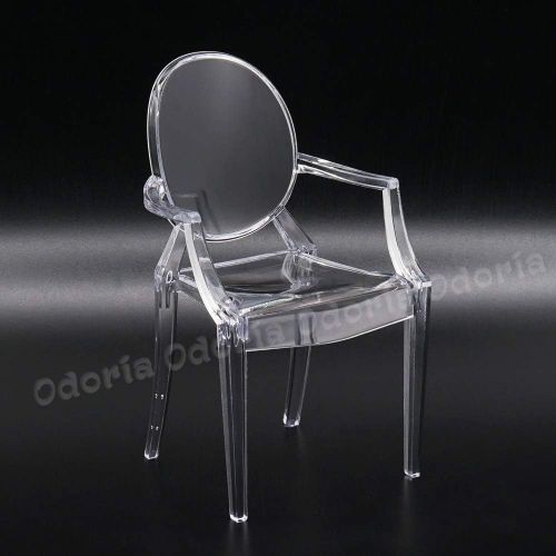  Odoria 1:6 Miniature Ghost Chair Dollhouse Furniture Accessories