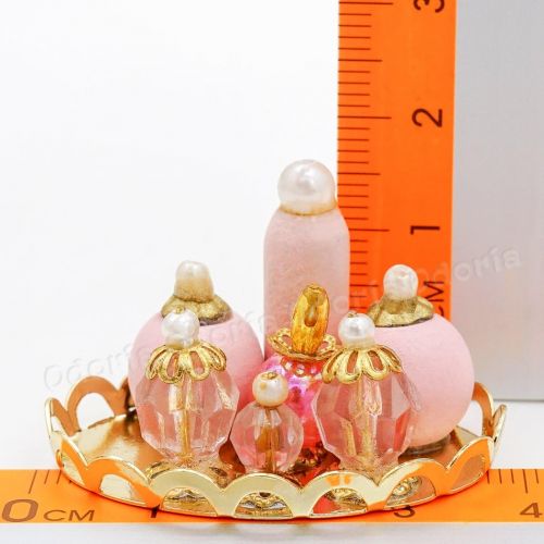  Odoria 1:12 Miniature Makeup Perfume Bottle Mini Make up Set Dollhouse Bathroom Accessories