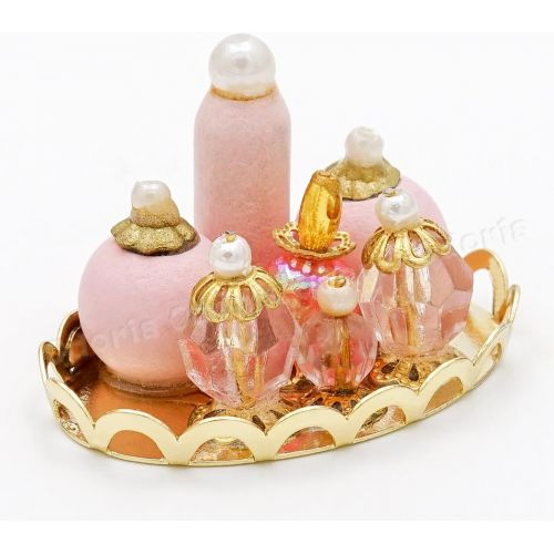  Odoria 1:12 Miniature Makeup Perfume Bottle Mini Make up Set Dollhouse Bathroom Accessories