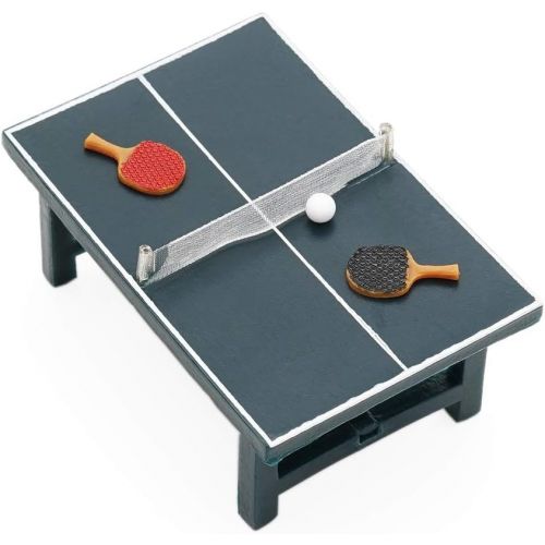  Odoria 1:24 Miniature Ping Pong Paddle Set Dollhouse Sports Accessories