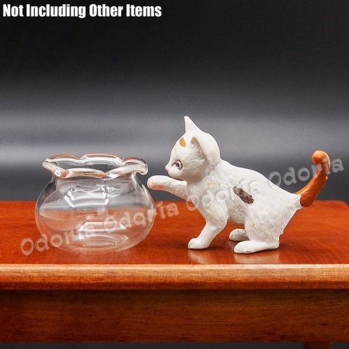  Odoria 1:12 Miniature Empty Fish Bowl Dollhouse Decoration Accessories