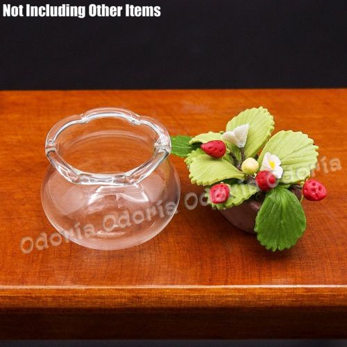  Odoria 1:12 Miniature Empty Fish Bowl Dollhouse Decoration Accessories