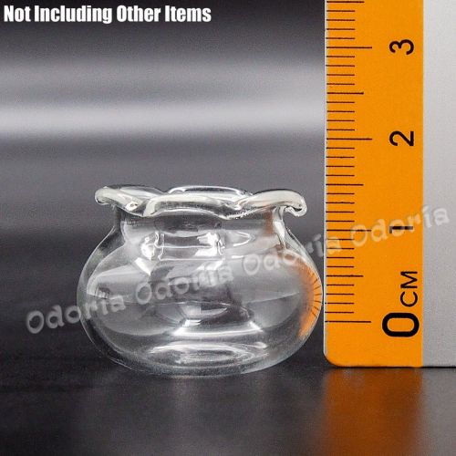  Odoria 1:12 Miniature Empty Fish Bowl Dollhouse Decoration Accessories