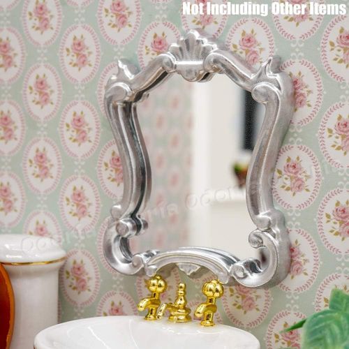  Odoria 1:12 Miniature Vintage Mirror Dollhouse Bathroom Accessories