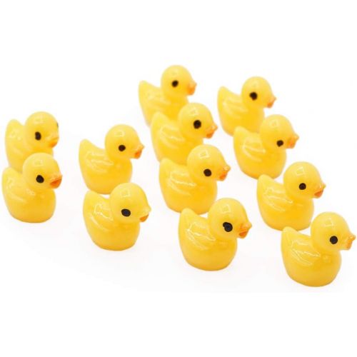  Odoria 1:12 Mini Ducks 12Pcs Miniature Duck Dollhouse Fairy Garden Accessories