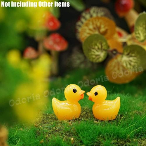  Odoria 1:12 Mini Ducks 12Pcs Miniature Duck Dollhouse Fairy Garden Accessories