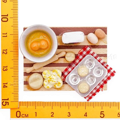  Odoria 1:12 Miniature Baking Set Dollhouse Kitchen Food Accessories