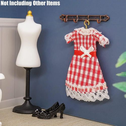  Odoria 1:12 Miniature Clothes and Hanger Dollhouse Decoration Accessories