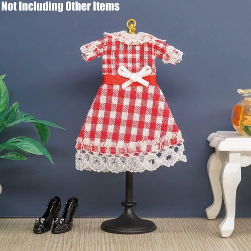  Odoria 1:12 Miniature Clothes and Hanger Dollhouse Decoration Accessories