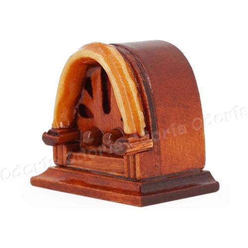  Odoria 1:12 Miniature Vintage Radio Dollhouse Furniture Decoration Accessories