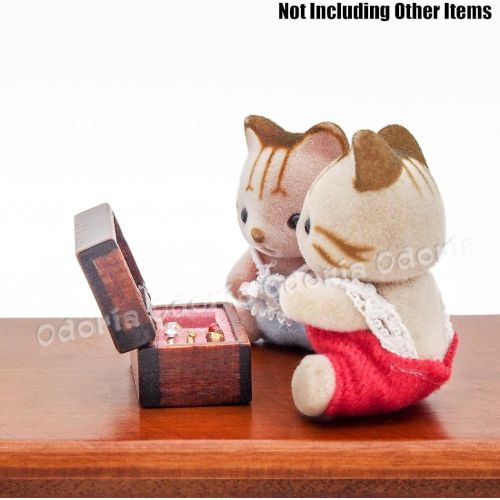  Odoria 1:12 Miniature Jewelry Storage Box Treasure Chest Dollhouse Furniture Decoration Accessories