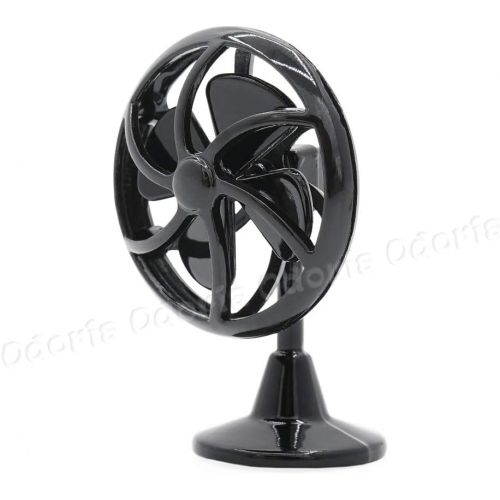  Odoria 1:12 Miniature Vintage Fan Dollhouse Decoration Accessories, Black