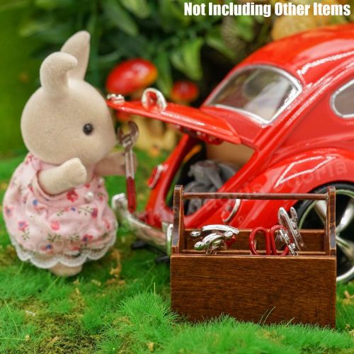  Odoria 1:12 Miniature Tools Fairy Garden 8Pcs Tool Set Dollhouse Furniture Accessories