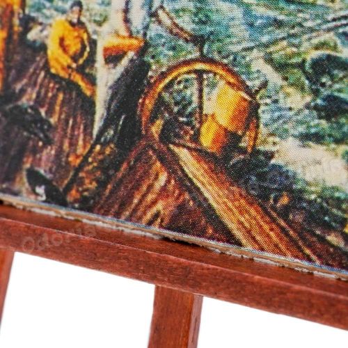  Odoria 1:12 Miniature Paint Easel Art Supplies Dollhouse Decoration Accessories