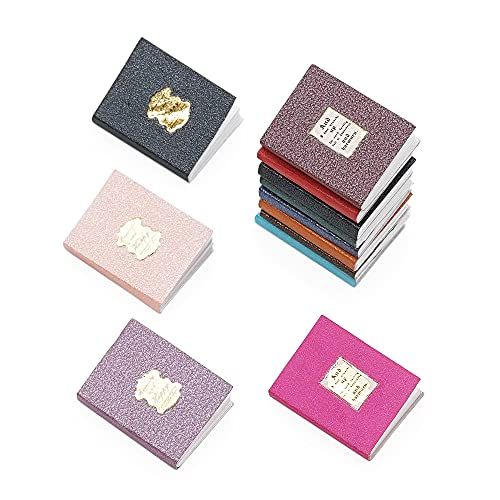  Odoria 1:12 Miniature Books Blank Notebook 12Pcs School Supplies Dollhouse Decoration Accessories